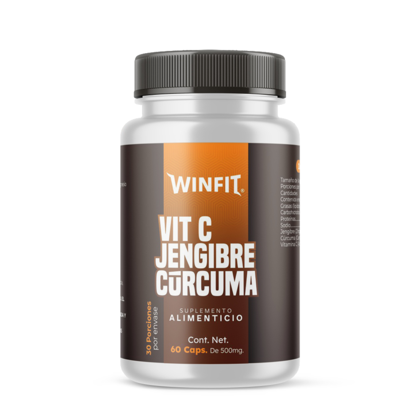 Vitamina c, cúrcuma,  jengibre